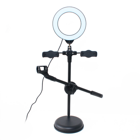 LED lampa 2x holder - mobilni + drc mikrofon.