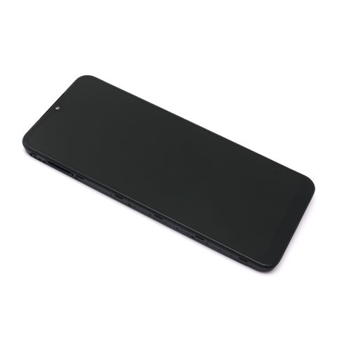 LCD displej (ekran) - Samsung A226 Galaxy A22 5G + Touch screen + okvir APLONG Original Material crni (MS).