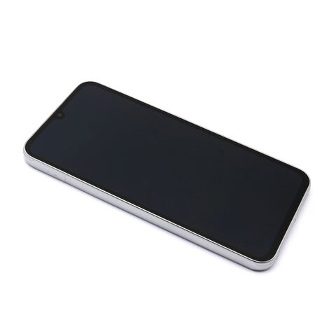 LCD displej (ekran) - Samsung Galaxy A34 5G +touchscreen + okvir Full ORG Silver (GH82-31200B/31201B) (MS).