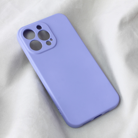 Zastitna maska (futrola) Teracell Soft Velvet - iPhone 13 Pro ljubicasta.