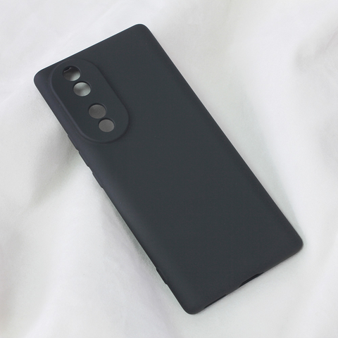 Zastitna maska (futrola) Teracell Soft Velvet - Huawei Honor 70 crna.