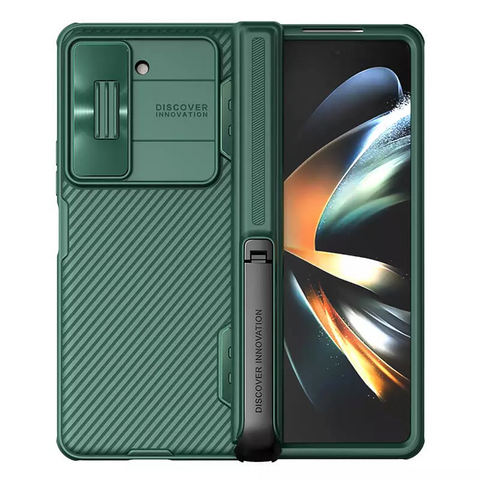 Zastitna maska (futrola) Nillkin CamShield Fold - Samsung F946B Galaxy Z Fold 5 5G (with stand) zelena.
