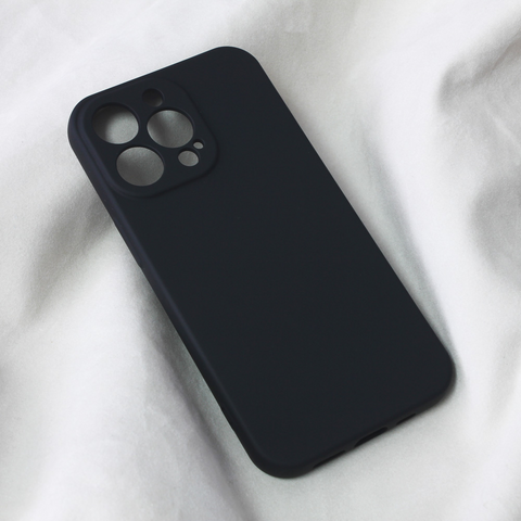 Zastitna maska (futrola) Teracell Soft Velvet - iPhone 13 Pro crna.