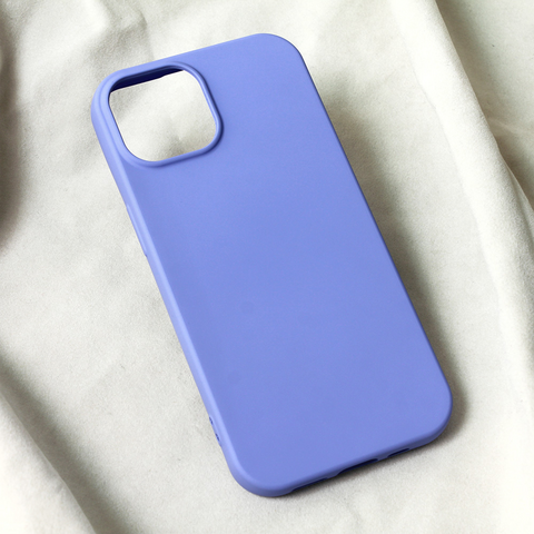 Zastitna maska (futrola) Teracell Soft Velvet - iPhone 15 ljubicasta.
