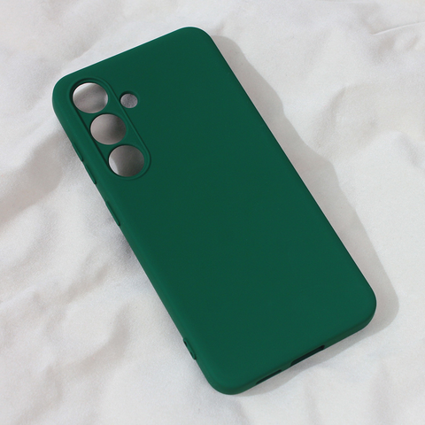 Zastitna maska (futrola) Teracell Soft Velvet - Samsung S921B Galaxy S24 tamno zelena.