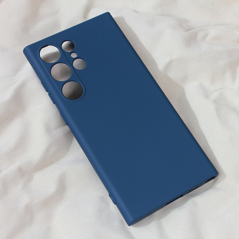 Zastitna maska (futrola) Teracell Soft Velvet - Samsung S928B Galaxy S24 Ultra tamno plava.