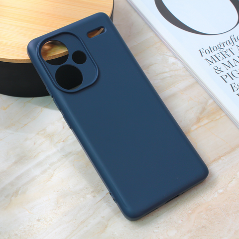 Zastitna maska (futrola) Teracell Giulietta - Xiaomi Redmi Note 13 Pro 4G Plus mat tamno plava.