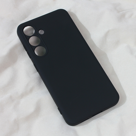 Zastitna maska (futrola) Teracell Soft Velvet - Samsung S921B Galaxy S24 crna.