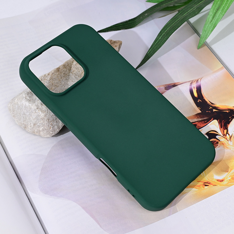 Zastitna maska (futrola) Teracell Soft Velvet - iPhone 16 Pro Max 6.9 tamno zelena.