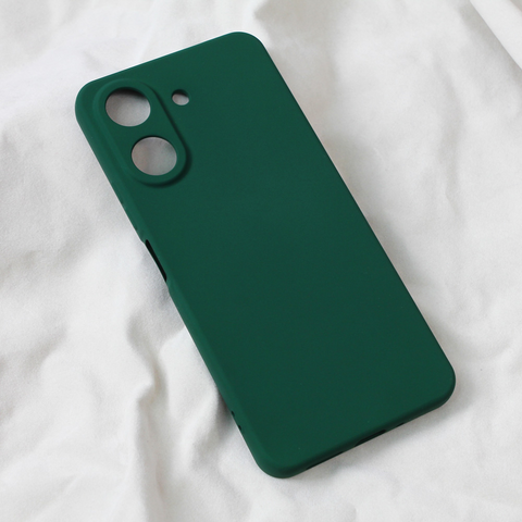 Zastitna maska (futrola) Teracell Soft Velvet - Xiaomi Redmi 13C tamno zelena.