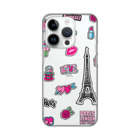 Zastitna ultra tanka (skin) maska / futrola PRINT - iPhone 14 Pro Love Paris.