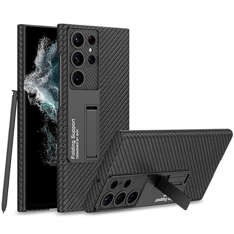 Zastitna maska (futrola) Holster Carbon - Samsung Galaxy S23 Ultra crna.