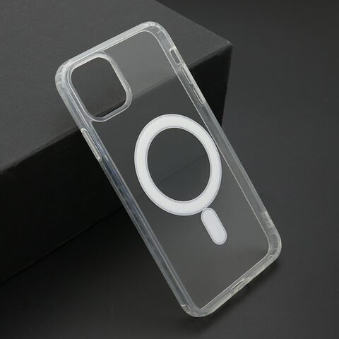 Zastitna maska (futrola) STANDARD MagSafe - iPhone 11 Pro Max (6.5) providna (bela) (MS).