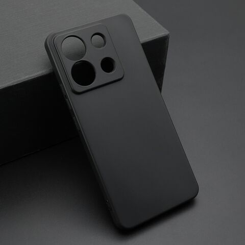 Zastitna ultra tanka (skin) maska / futrola KOLOR - Xiaomi Redmi Note 13 Pro 5G crna (MS).