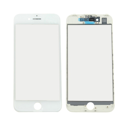 Staklo touchscreen-a + okvir + OCA - Iphone 7 Belo (Crown Quality).