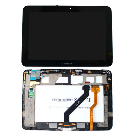 LCD displej (ekran) - Samsung P7300/Galaxy TAB 8.9+touch screen crni+frame Service Pack ORG SH.
