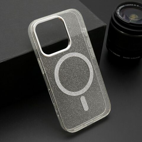 Zastitna maska (futrola) SPARKLING MagSafe - iPhone 16 (6.1) providna (MS).