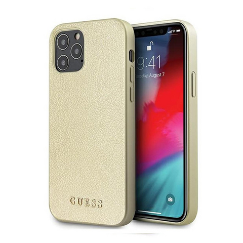 Zastitna maska (futrola) Guess Hc PC/TPU Iridescent - iPhone 12/12 Pro zlatna (GUHCP12MIGLGO).