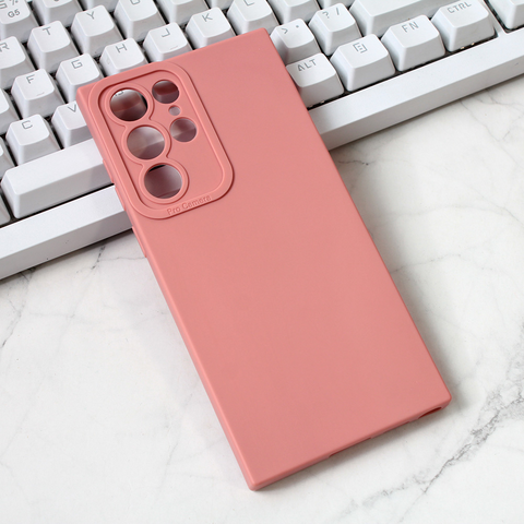 Zastitna maska (futrola) Silikon Pro Camera - Samsung Galaxy S22 Ultra 5G roze.