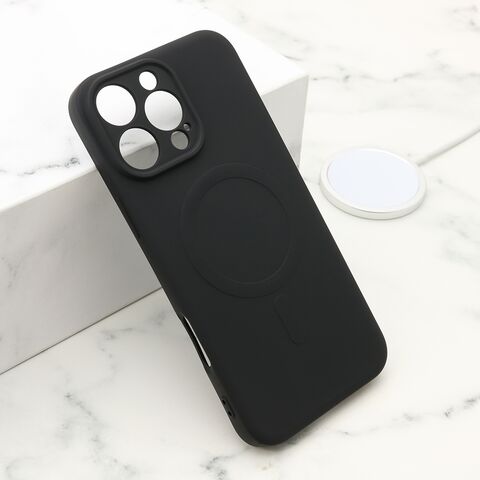 Zastitna maska (futrola) VELVET TOUCH MagSafe - iPhone 16 Pro Max (6.9) crna (MS).