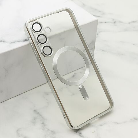 Zastitna maska (futrola) CAMERA PROTECT MAGSAFE - Samsung S936 Galaxy S25 Plus 5G srebrna (MS).
