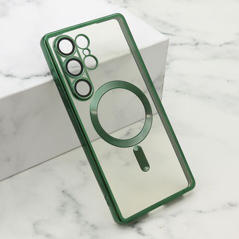 Zastitna maska (futrola) CAMERA PROTECT MAGSAFE - Samsung S938 Galaxy S25 Ultra 5G zelena (MS).