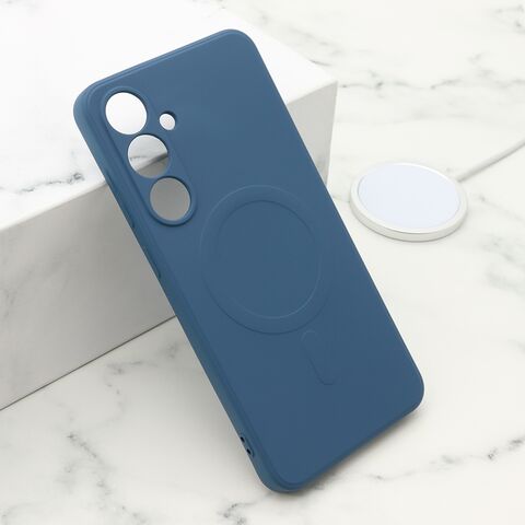 Zastitna maska (futrola) VELVET TOUCH MagSafe - Samsung S721B Galaxy S24 FE plava (MS).