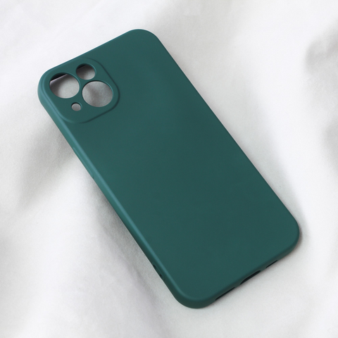 Zastitna maska (futrola) Teracell Soft Velvet - iPhone 13 tamno zelena.