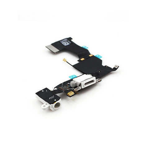 Flet kabal (kabl) - Iphone 5S sa konektorom punjenja+HF konektor BELI.