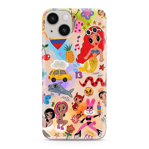 Zastitna ultra tanka (skin) maska / futrola PRINT CLEAR - iPhone 14 (6.1) ND0326 (MS).