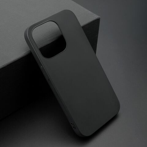 Zastitna ultra tanka (skin) maska / futrola KOLOR - iPhone 14 Pro crna (MS).