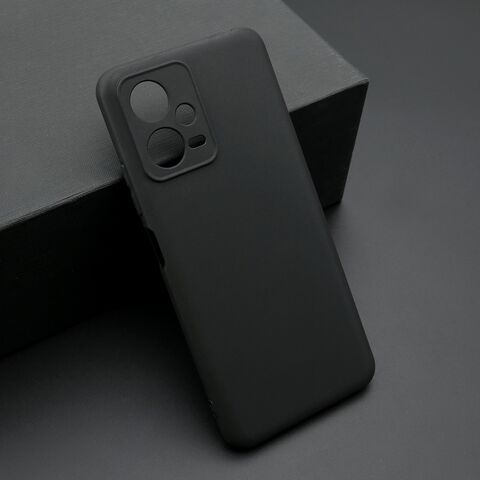 Zastitna ultra tanka (skin) maska / futrola KOLOR - Xiaomi Redmi Note 12 5G crna (MS).