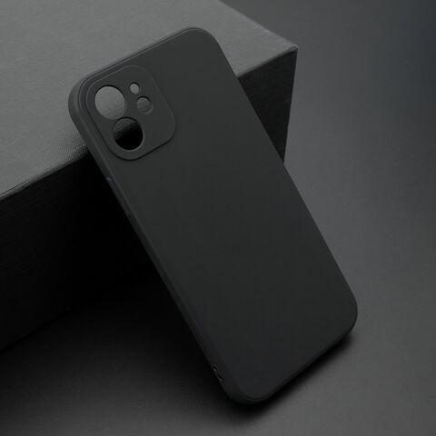 Zastitna ultra tanka (skin) maska / futrola KOLOR - iPhone 12/12 Pro (6.1) crna (MS).