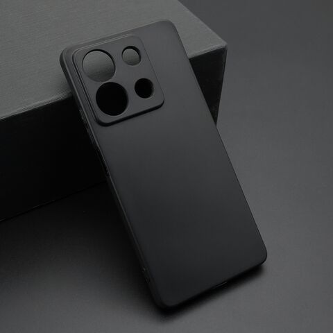 Zastitna ultra tanka (skin) maska / futrola KOLOR - Xiaomi Redmi Note 13 5G crna (MS).