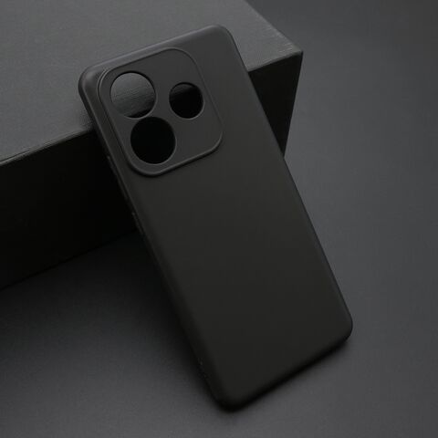 Zastitna ultra tanka (skin) maska / futrola KOLOR - Xiaomi Redmi Note 14 5G crna (MS).