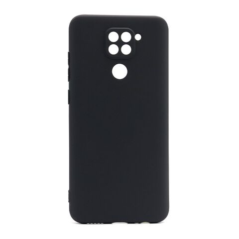 Zastitna ultra tanka (skin) maska / futrola KOLOR - Xiaomi Redmi Note 9 crna (MS).
