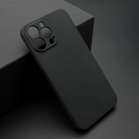 Zastitna ultra tanka (skin) maska / futrola KOLOR - iPhone 13 Pro Max (6.7) crna (MS).