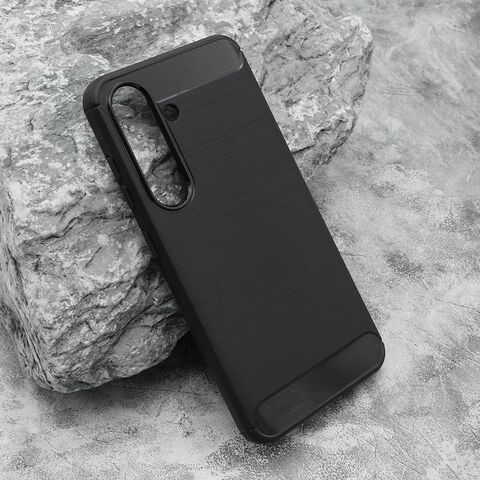 Zastitna silikonska maska (futrola) BRUSHED - Samsung S931 Galaxy S25 5G crna (MS).