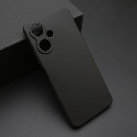 Zastitna ultra tanka (skin) maska / futrola KOLOR - Xiaomi Redmi 13C 5G crna (MS).