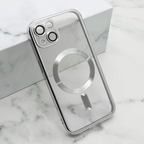 Zastitna maska (futrola) CAMERA PROTECT MagSafe - iPhone 15 srebrna (MS).