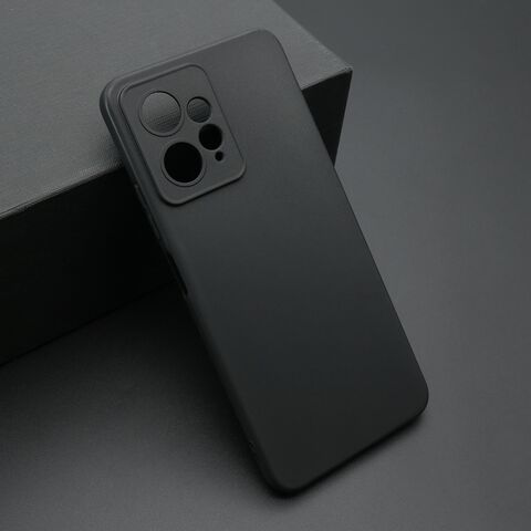 Zastitna ultra tanka (skin) maska / futrola KOLOR - Xiaomi Redmi Note 12 4G crna (MS).