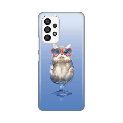 Zastitna silikonska maska (futrola) PRINT - Samsung A536 Galaxy A53 5G Funny Cat.