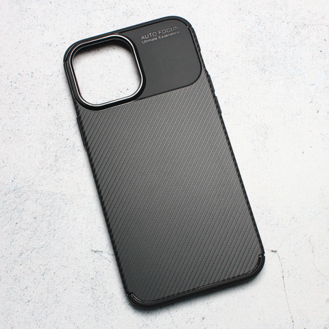 Zastitna maska (futrola) Defender Carbon - iPhone 13 Pro Max 6.7 crna.