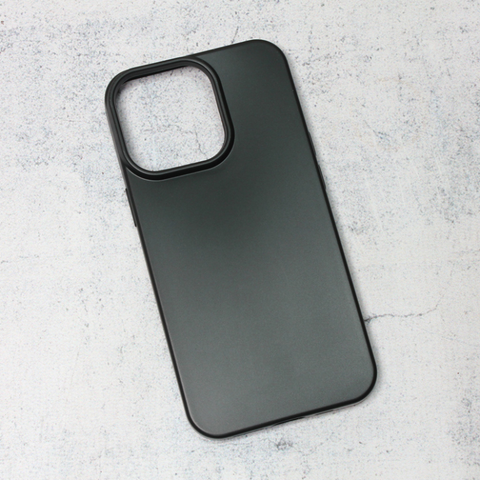 Zastitna silikonska maska (futrola) Skin - iPhone 13 Pro mat crna.