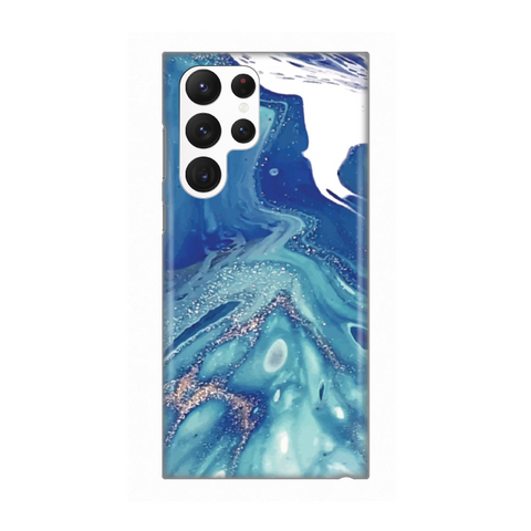 Zastitna silikonska maska (futrola) PRINT - Samsung Galaxy S22 Ultra 5G Blue Marble.