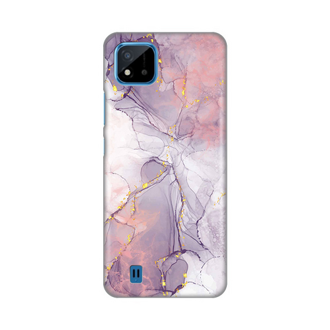 Zastitna silikonska maska (futrola) PRINT - Realme C11 2021/C20 Pink Marble.