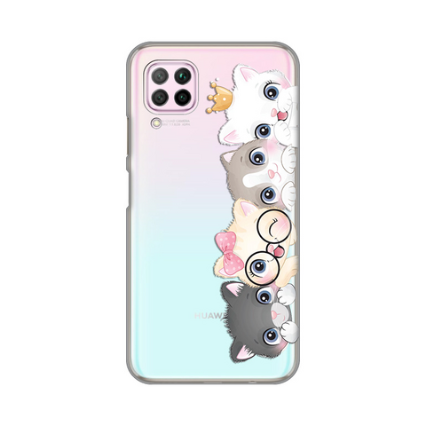 Zastitna ultra tanka (skin) maska / futrola PRINT - Huawei P40 Lite/Nova 6 SE Cats.