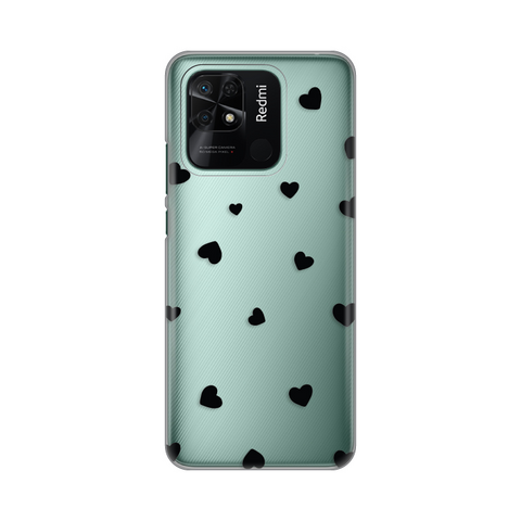 Zastitna ultra tanka (skin) maska / futrola PRINT - Xiaomi Redmi 10C Hearts.