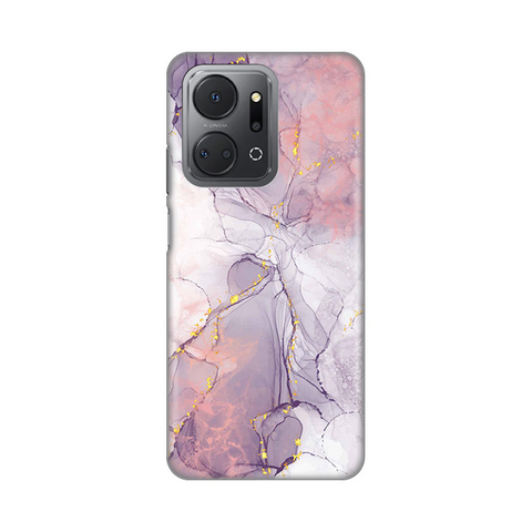 Zastitna silikonska maska (futrola) PRINT - Huawei Honor X7a Pink Marble.