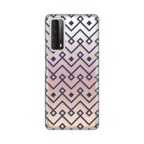 Zastitna ultra tanka (skin) maska / futrola PRINT - Huawei P Smart 2021 Blue cubes.